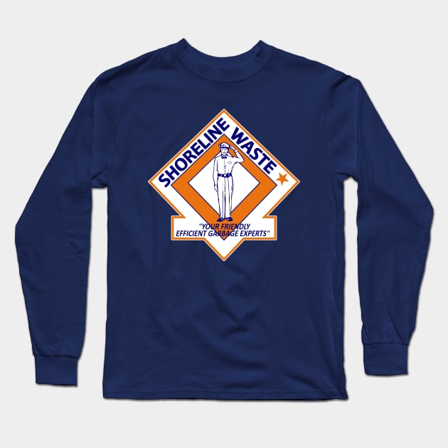 Shoreline Waste Long Sleeve T-Shirt by AngryMongoAff